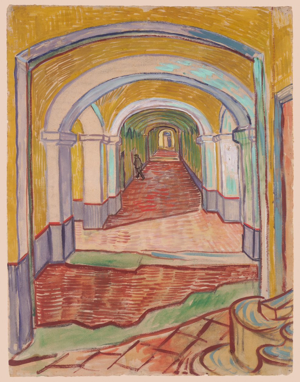 Corridoio nel manicomio da Vincent van Gogh