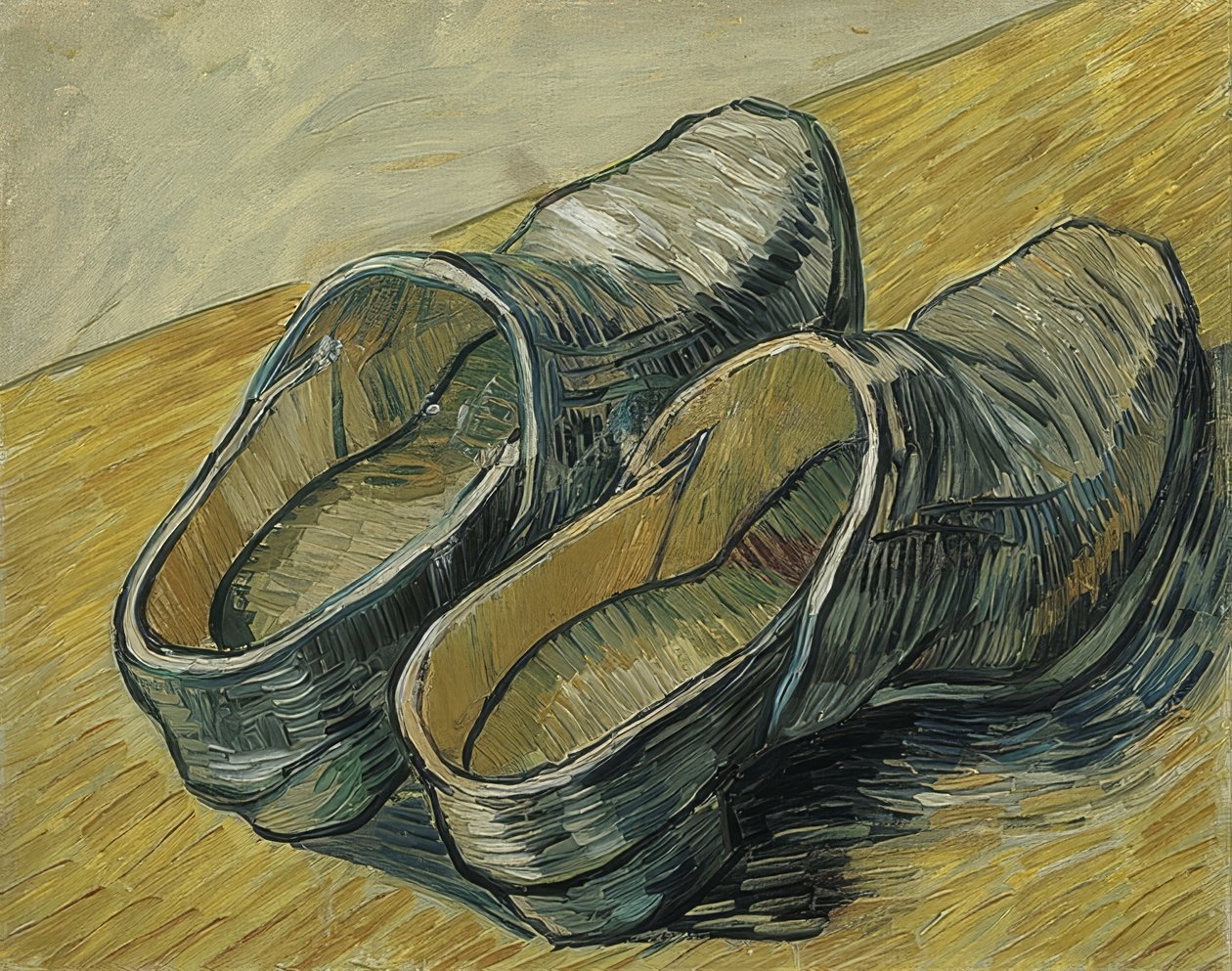 Un paio di zoccoli di cuoio da Vincent van Gogh