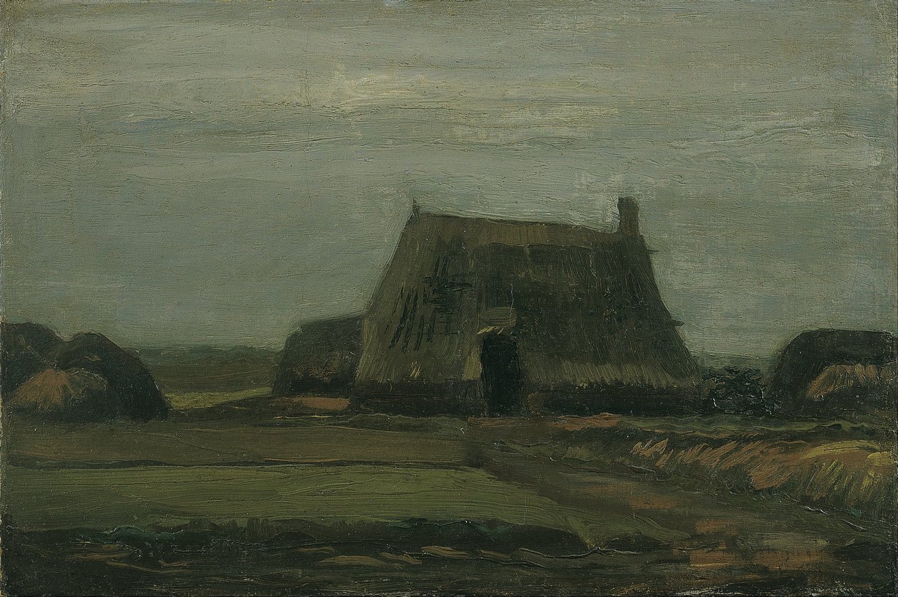 Fattoria con mucchi di torba da Vincent van Gogh