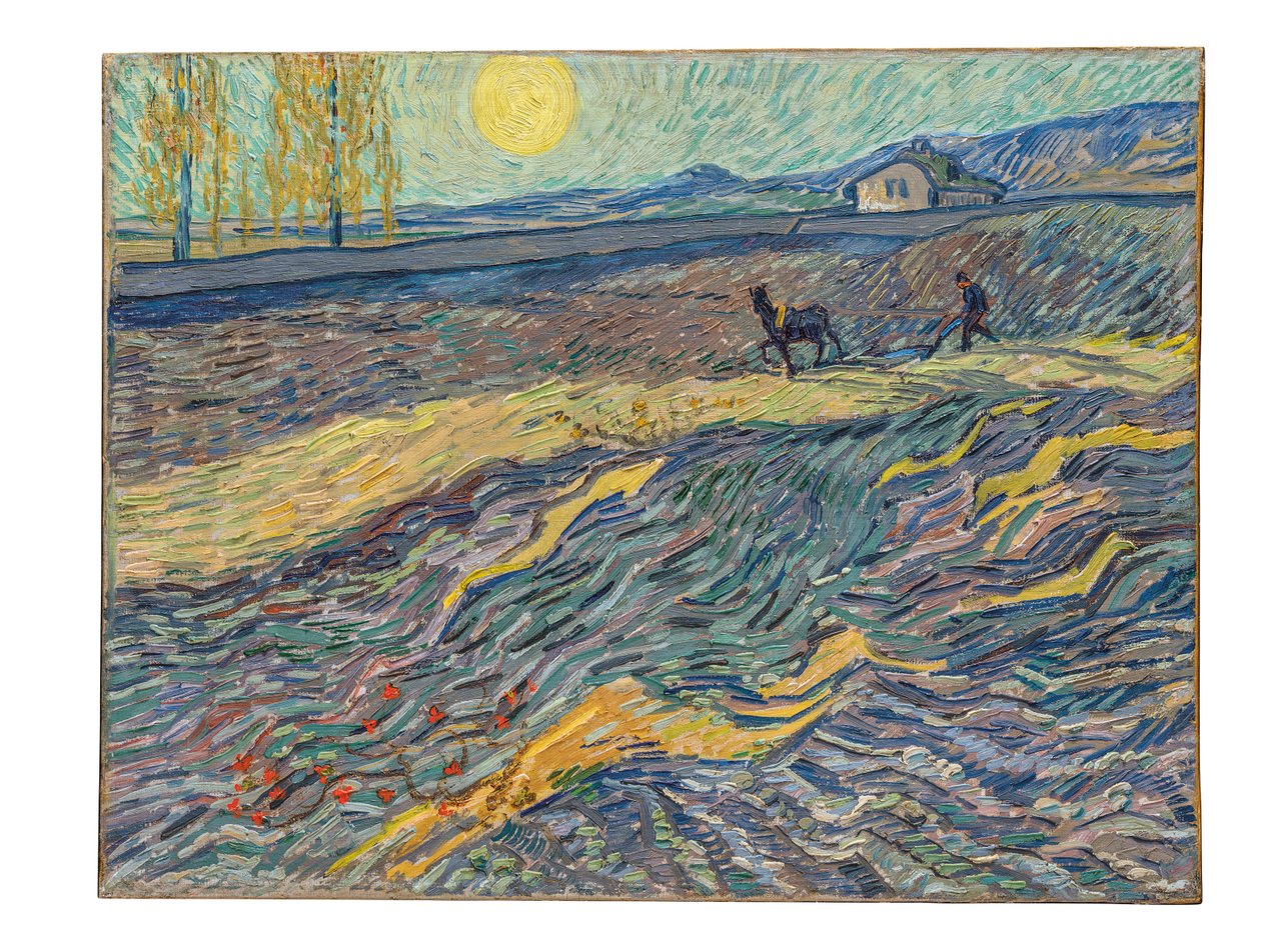 Contadino in un Campo, 1889 da Vincent van Gogh