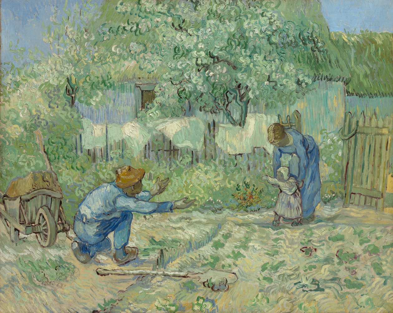 Primi passi, dopo Millet da Vincent van Gogh