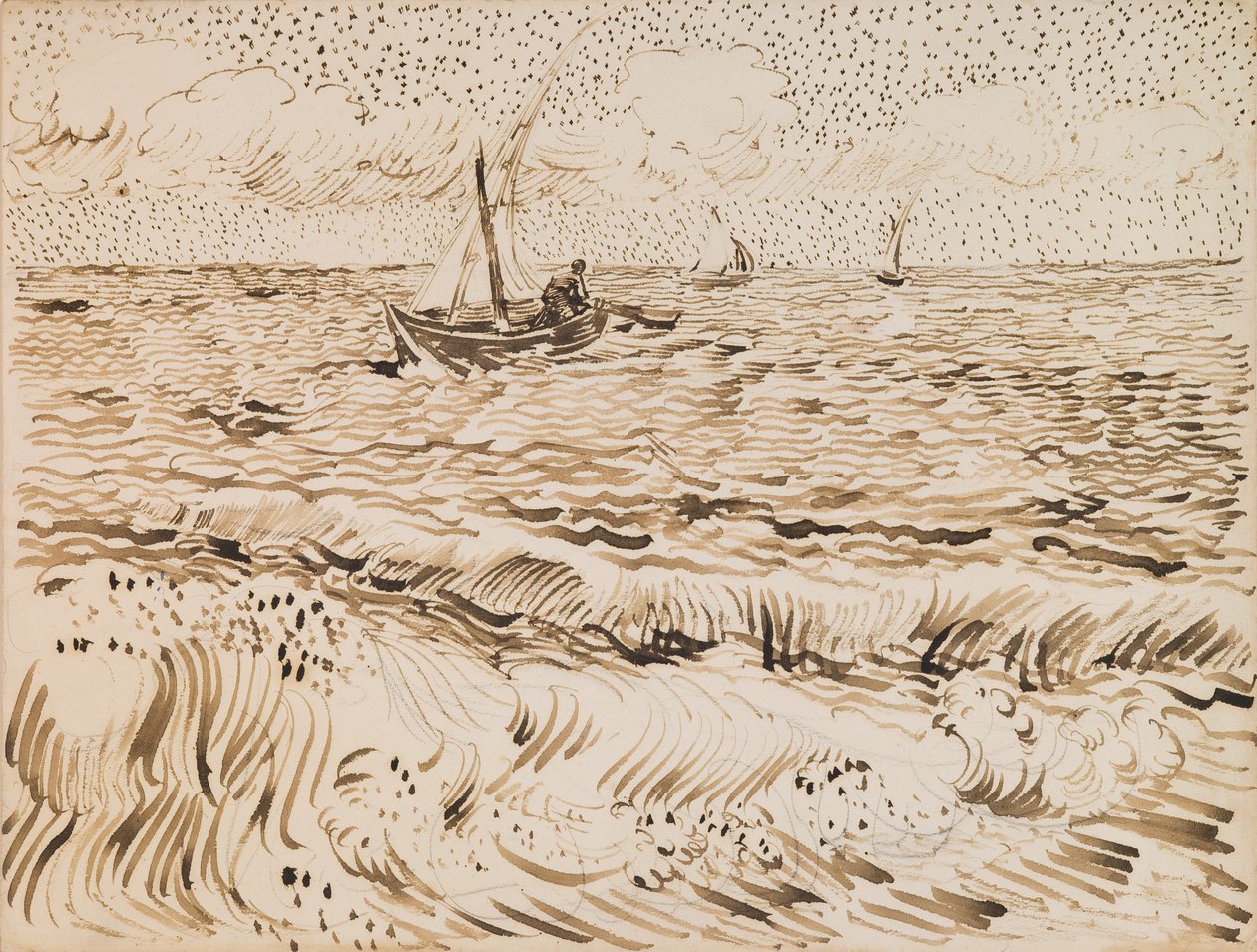 Barche da pesca a Saintes-Maries-de-la-Mer da Vincent van Gogh