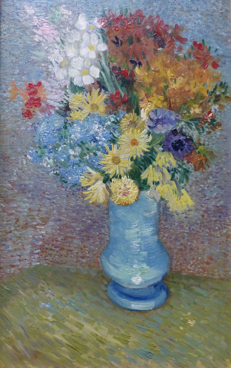 Fiori in un Vaso Blu, c.1887 da Vincent van Gogh