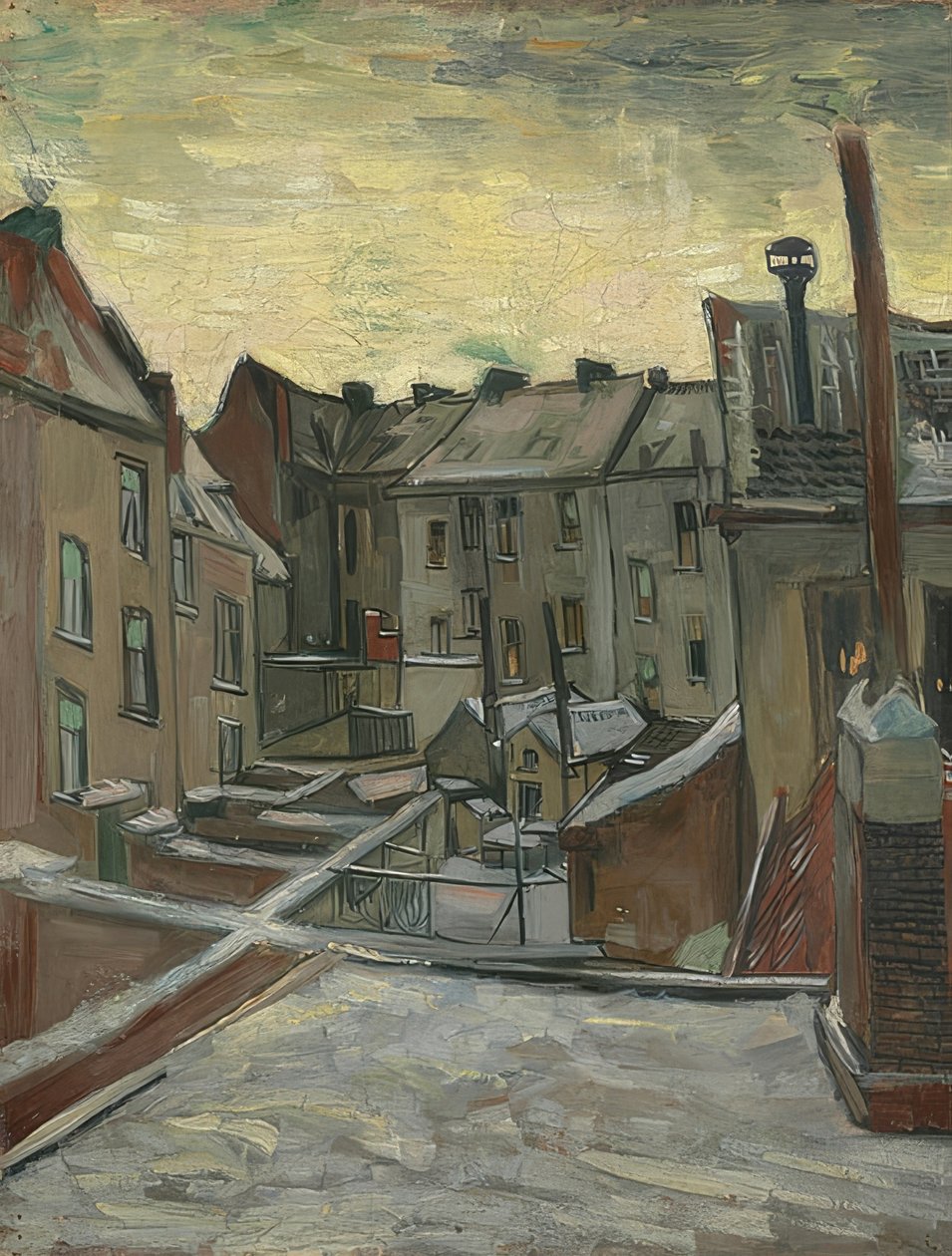 Cortili interni ad Anversa da Vincent van Gogh