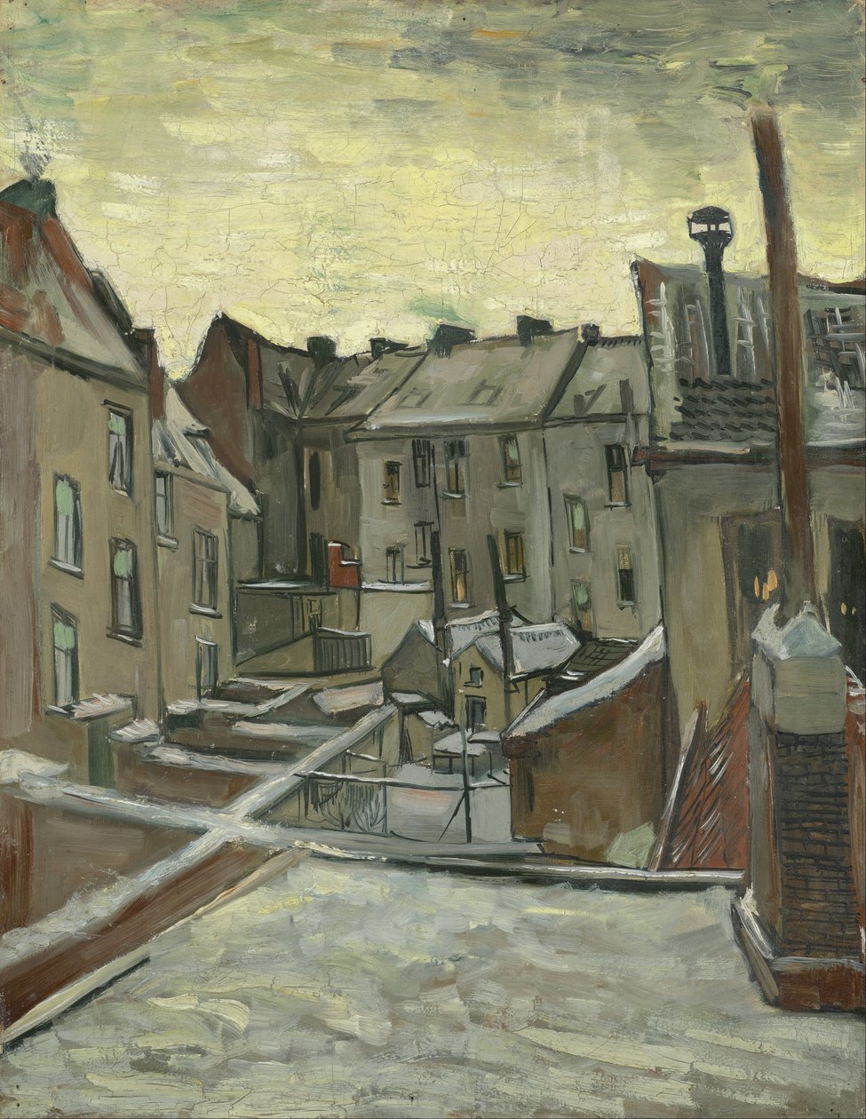Case viste da dietro da Vincent van Gogh