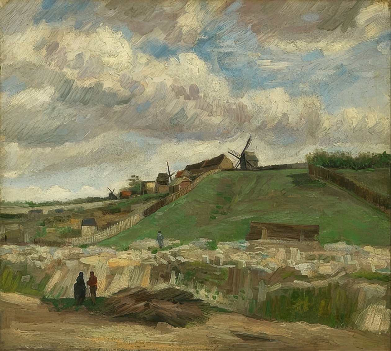 Collina di Montmartre con cava. Parigi, giugno - luglio 1886 da Vincent van Gogh