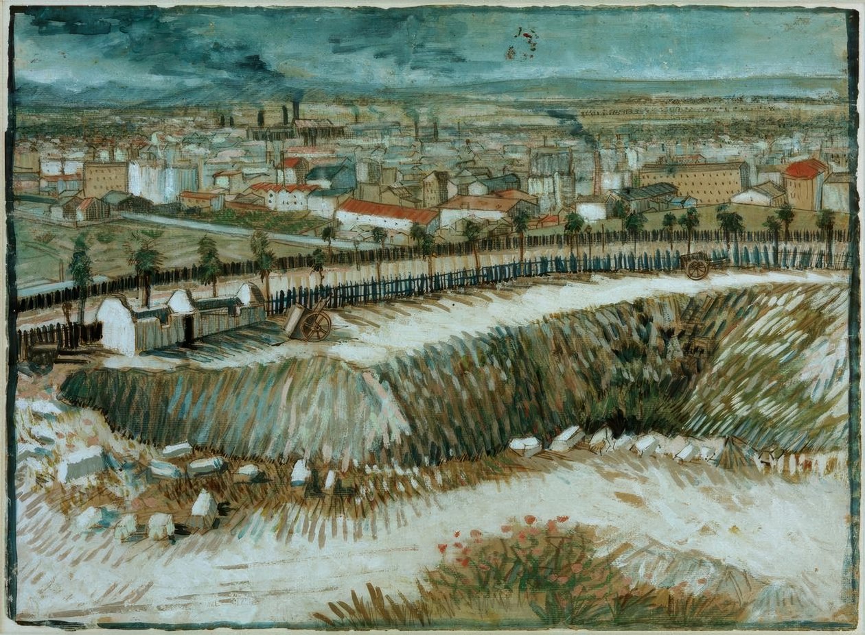 Paesaggio industriale – Alla periferia di Parigi vicino a Montmartre da Vincent van Gogh