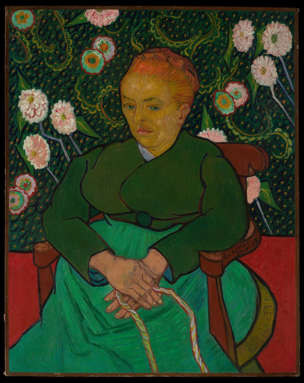 La Berceuse (Donna che culla una culla; Augustine-Alix Pellicot Roulin, 1851–1930) da Vincent van Gogh