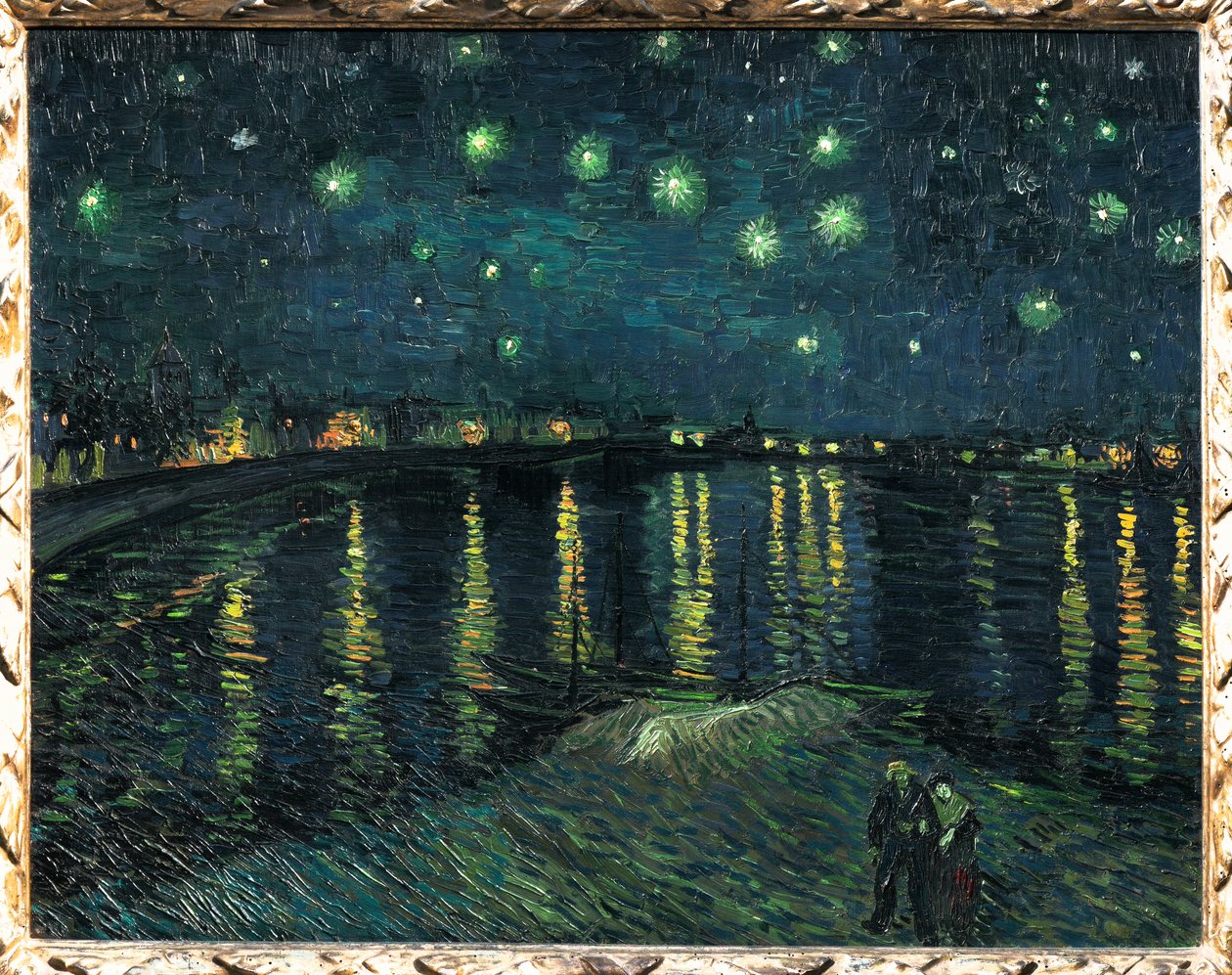 La nuit etoilee - Notte stellata, Arles 1888 (dipinto su tela) da Vincent van Gogh