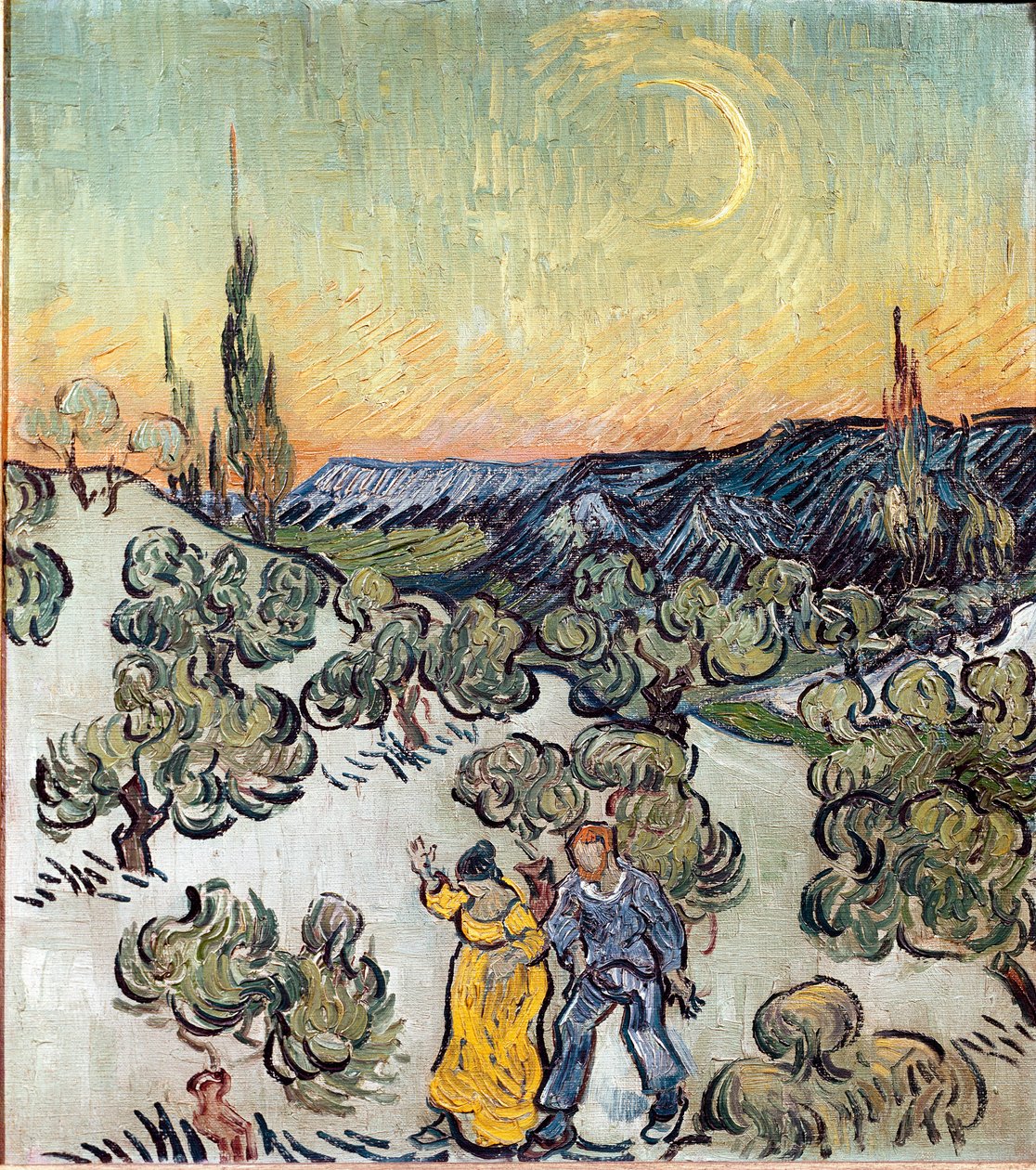 Paesaggio al crepuscolo (Saint Remy) da Vincent van Gogh