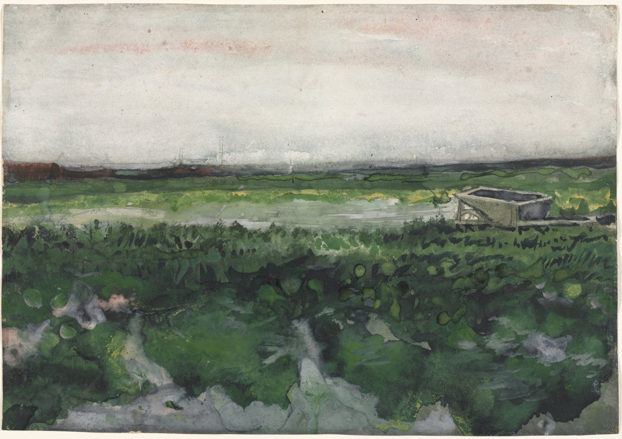 Paesaggio con carriola da Vincent van Gogh
