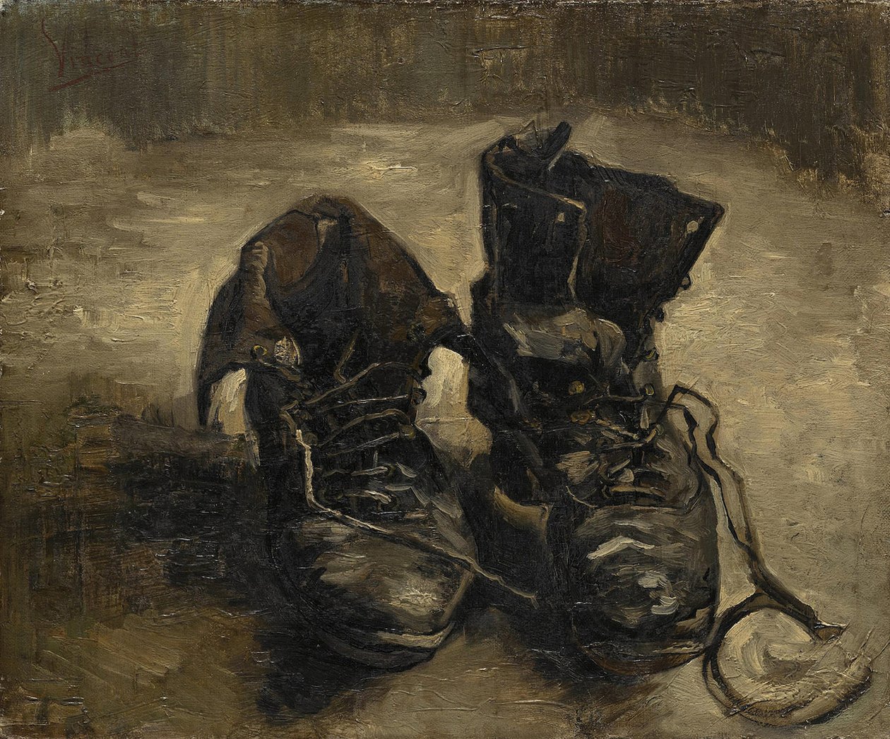 Gli stivali neri (Les bottes noires) o Le vecchie scarpe (Les vieux souliers) da Vincent van Gogh