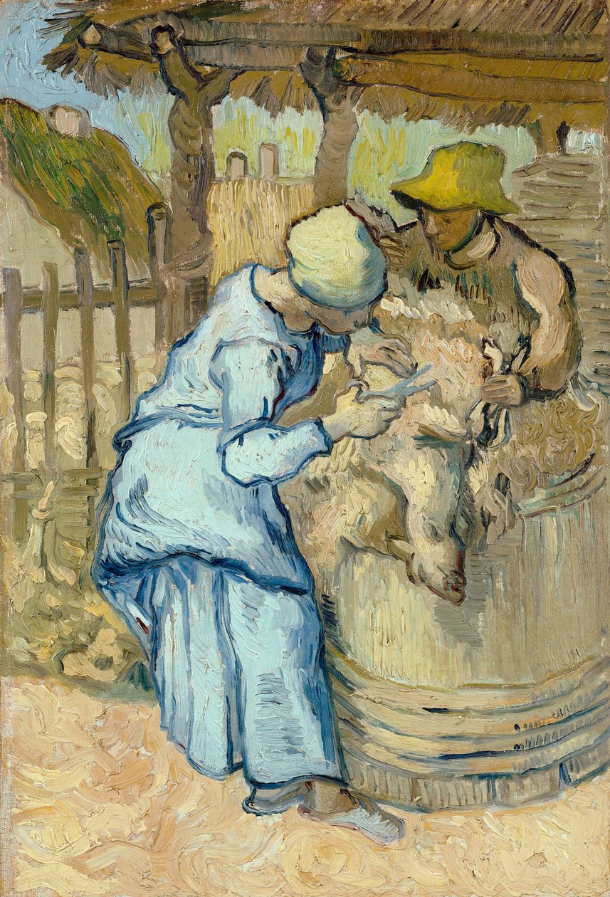 I tosatori di pecore (dopo Jean Francois Millet) da Vincent van Gogh