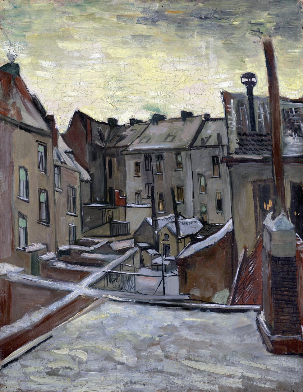 Case viste dal retro da Vincent van Gogh