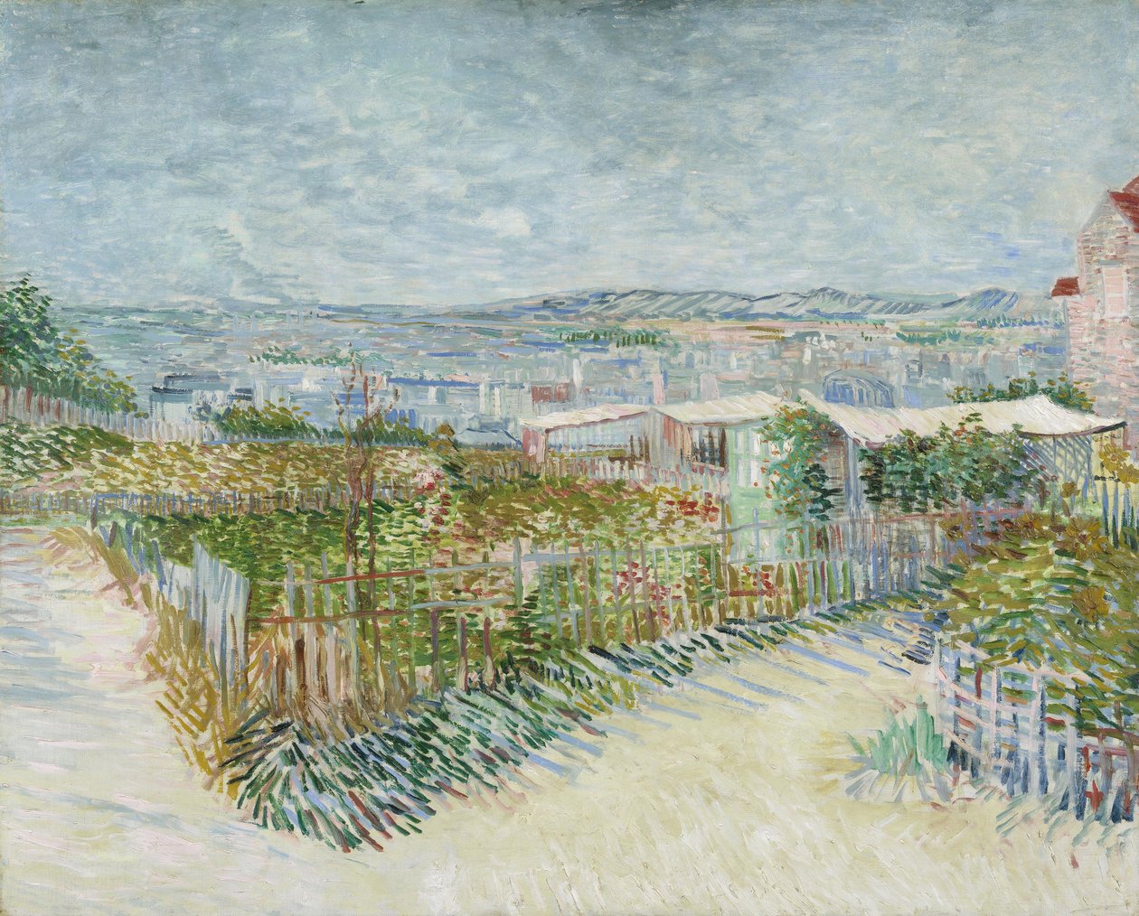 Montmartre: dietro il Moulin de la Galette da Vincent van Gogh
