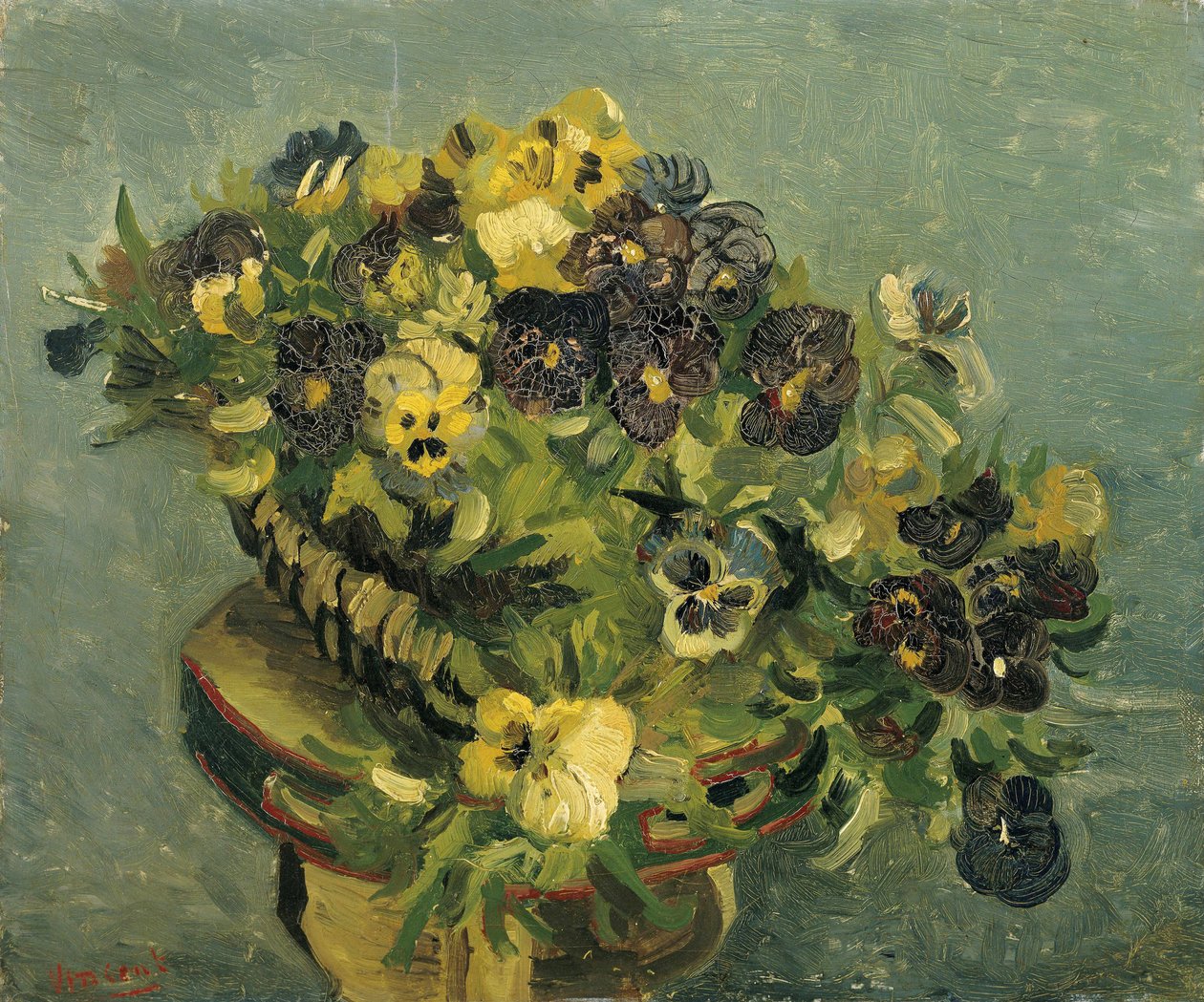Cesto di viole del pensiero da Vincent van Gogh