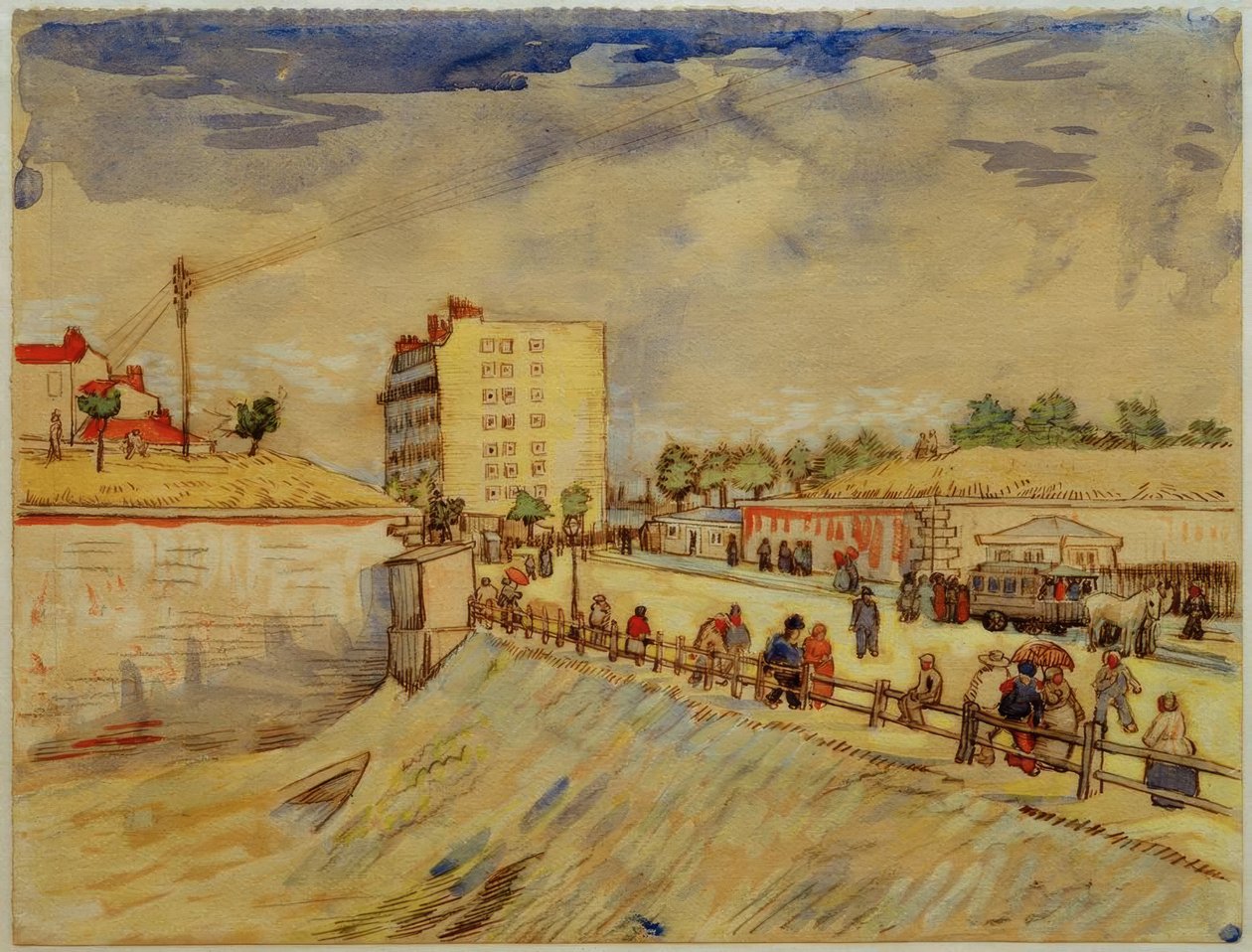 Porta della città di Parigi da Vincent van Gogh