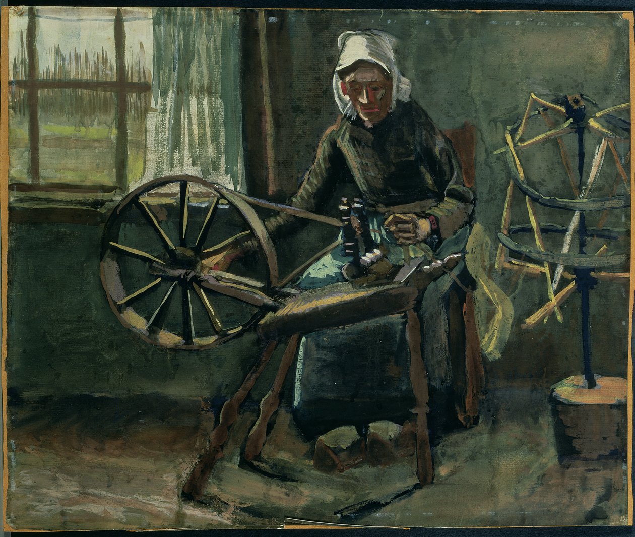 Contadina che Avvolge Bobine da Vincent van Gogh