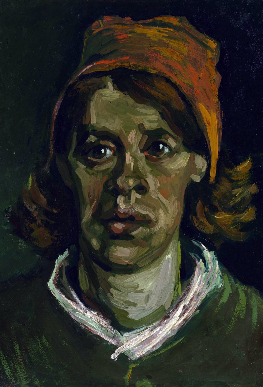 Ritratto di contadina con cappuccio rosso da Vincent van Gogh