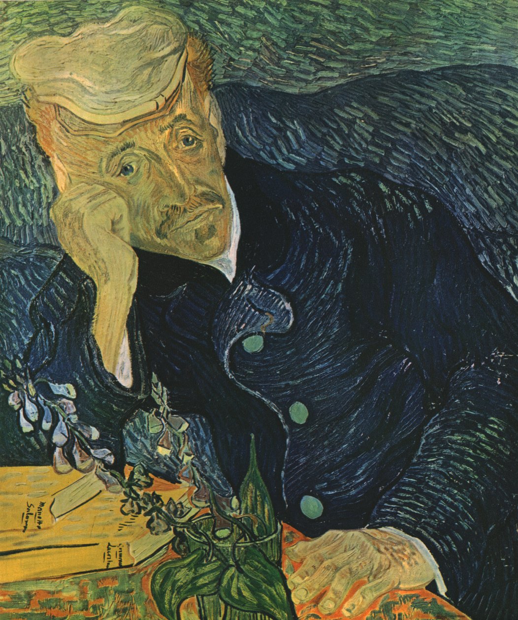 Ritratto del Dr Paul Gachet, giugno 1890, 1947 da Vincent van Gogh