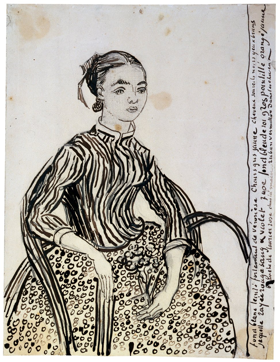 Ritratto di una giovane signora La Mousmé, 1888 da Vincent van Gogh