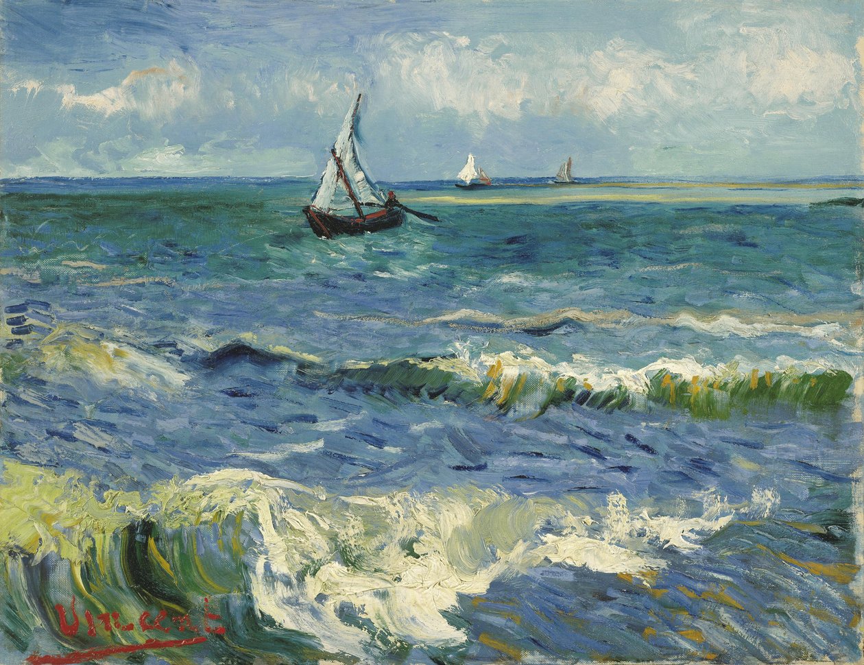 Paesaggio marino presso Les Saintes-Maries-de-la-Mer da Vincent van Gogh