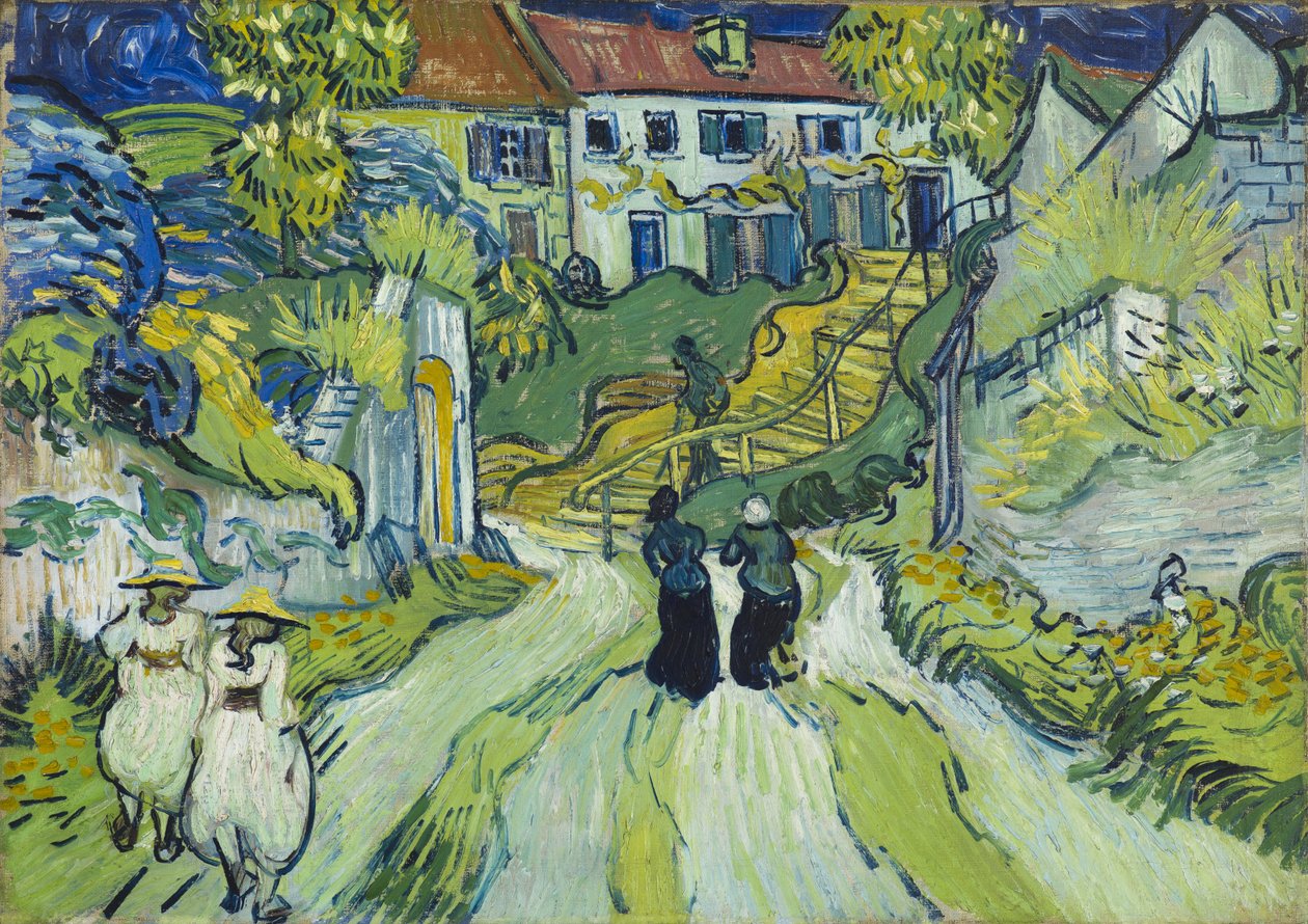 Scala di Auvers, luglio 1890 (olio su tela) da Vincent van Gogh