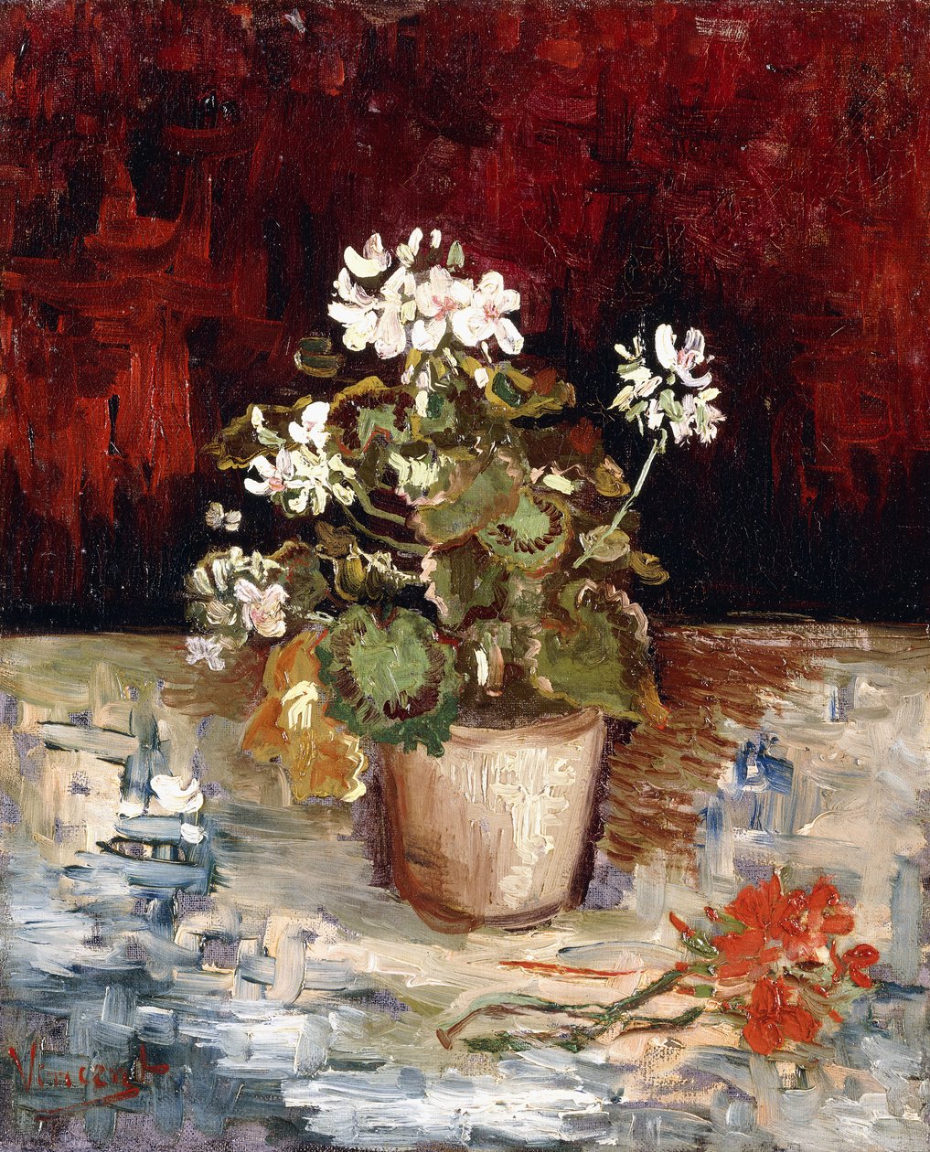Natura Morta con Gerani, 1886 da Vincent van Gogh