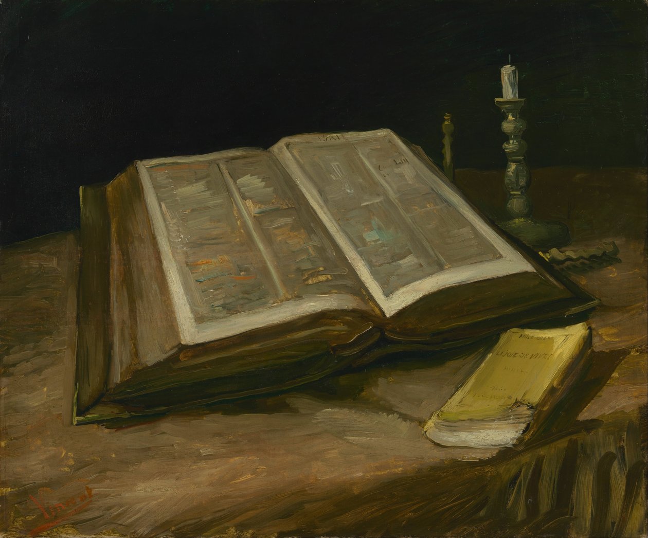 Natura morta con Bibbia da Vincent van Gogh