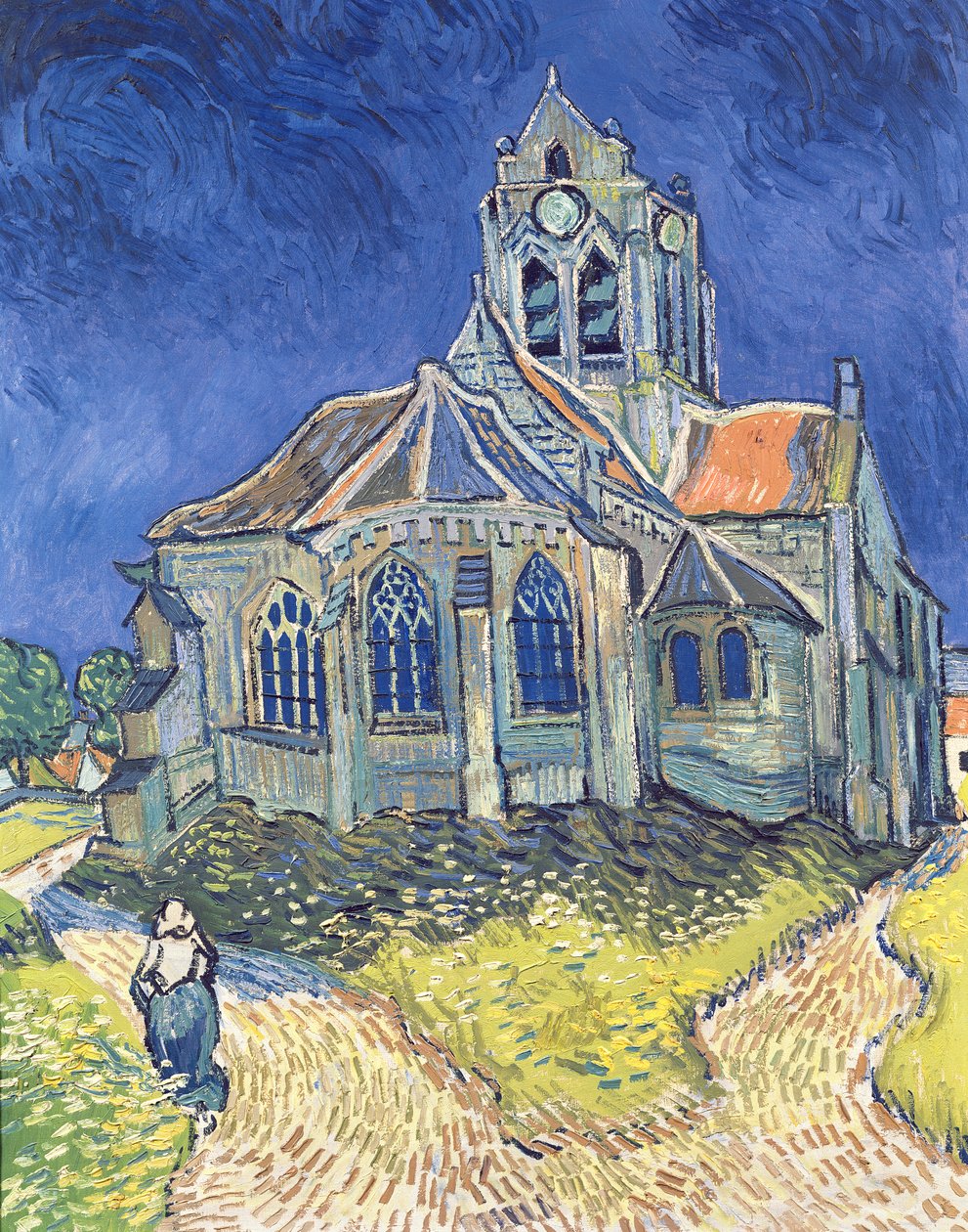 La chiesa di Auvers-sur-Oise da Vincent van Gogh
