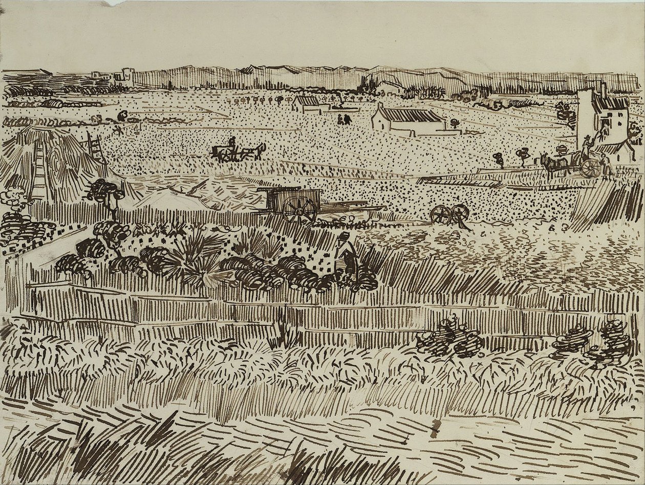 Il raccolto in Provenza per Émile Bernard, 1888 da Vincent van Gogh
