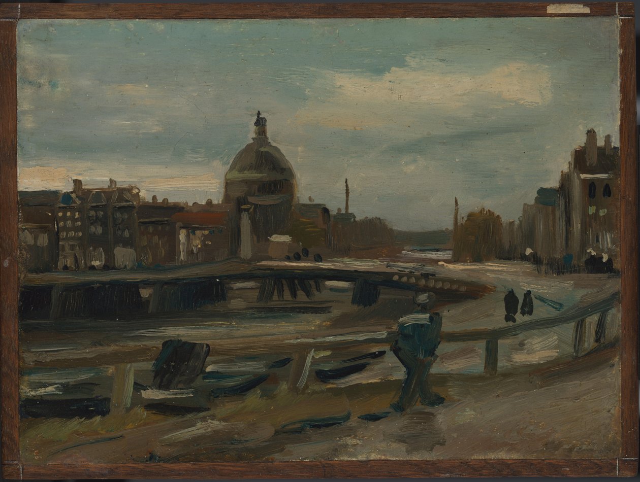 Il Singel vicino alla chiesa luterana di Amsterdam da Vincent van Gogh