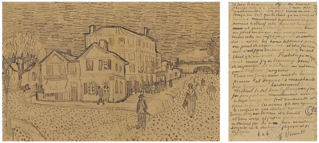 La casa gialla La strada, Lettera a Theo da Arles, sabato, 29 settembre 1888 da Vincent van Gogh