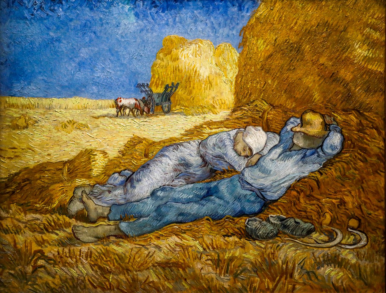 La linea del meridiano conosciuta anche come La siesta da Vincent van Gogh