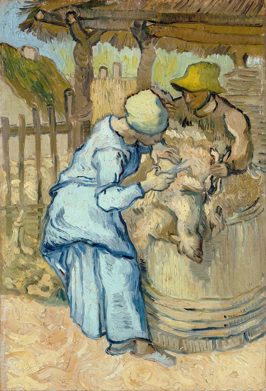 Il tosatore di pecore (da Millet) da Vincent van Gogh