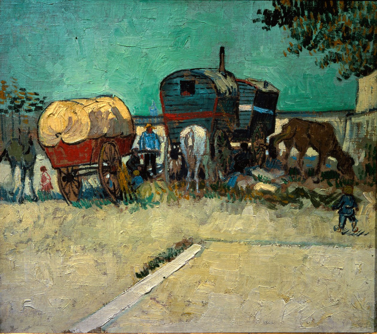 Accampamento boemo nei pressi di Arles da Vincent van Gogh