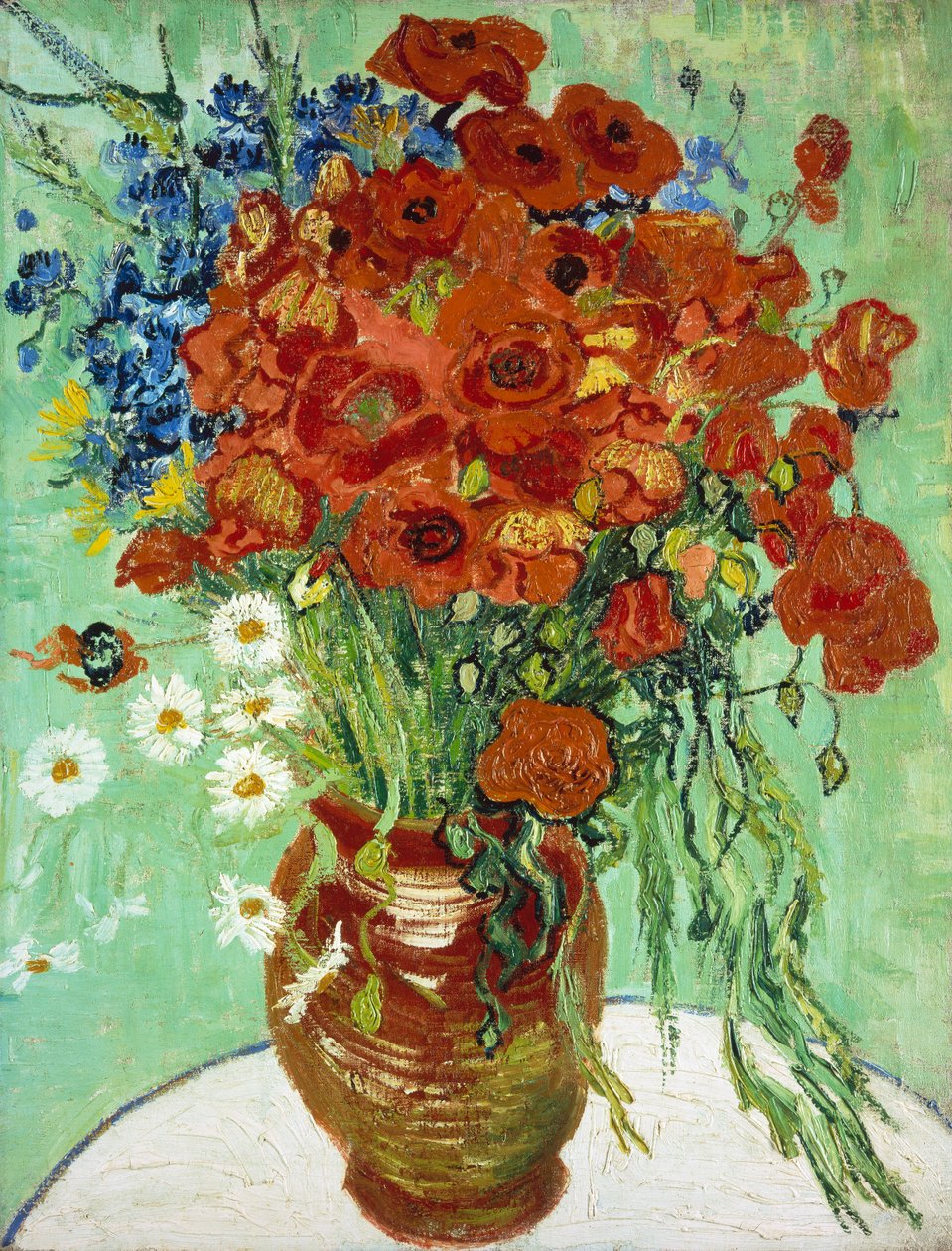 Vaso con fiordalisi e papaveri da Vincent van Gogh