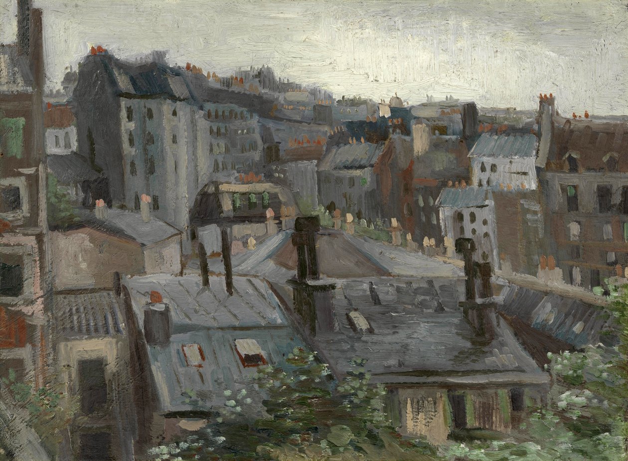 Vista dallo studio di Vincent da Vincent van Gogh