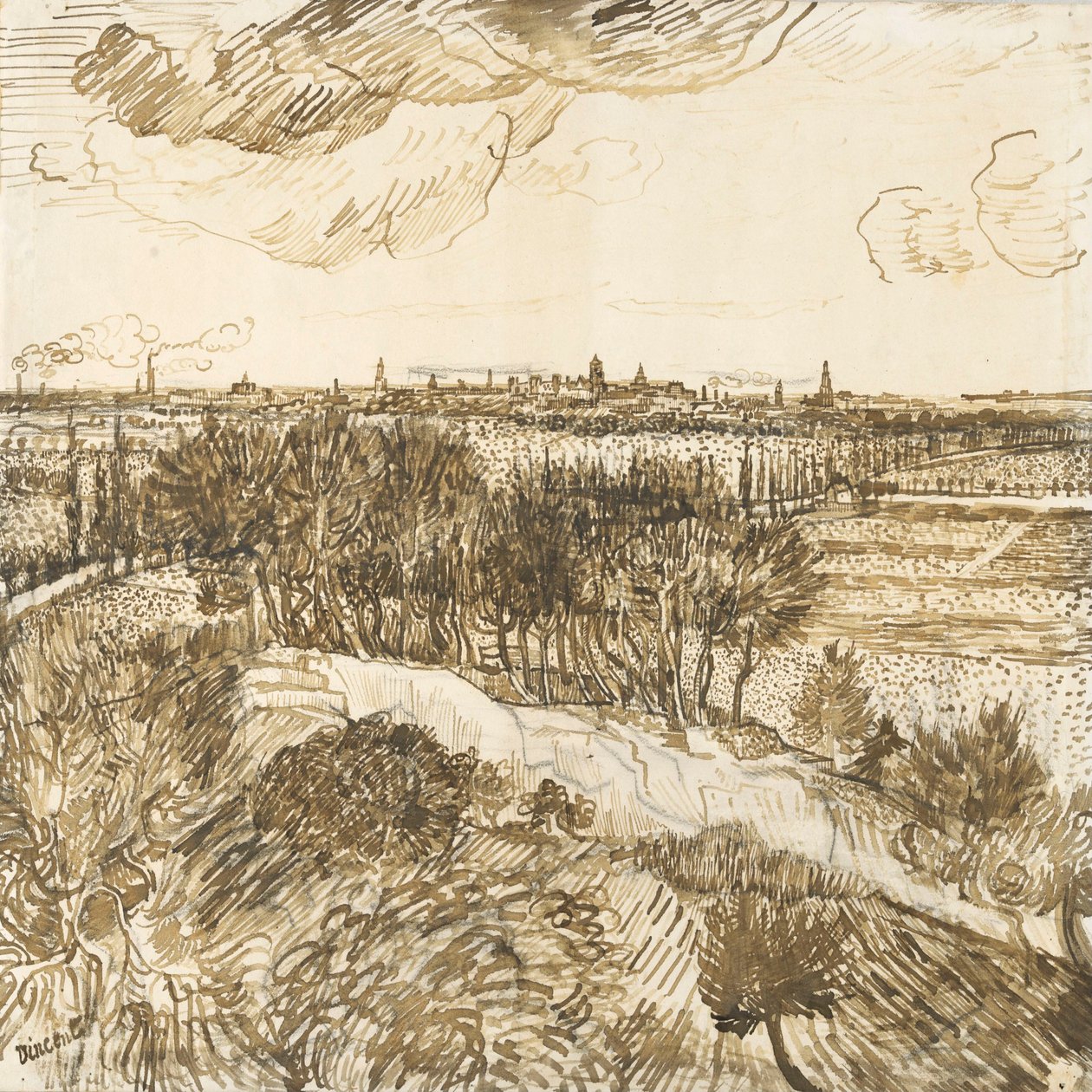 Veduta di Arles da Montmajour da Vincent van Gogh