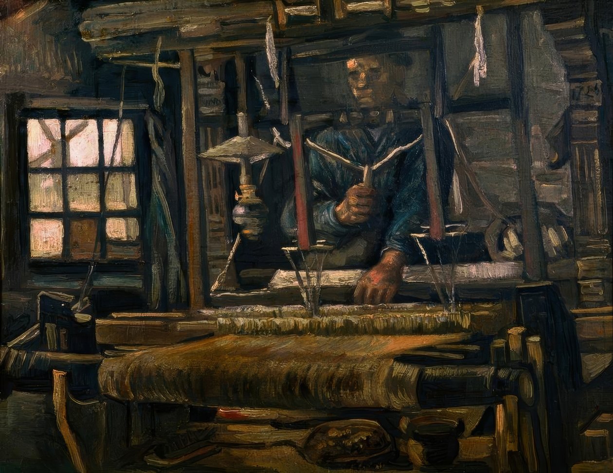 Tessitore al telaio da Vincent van Gogh