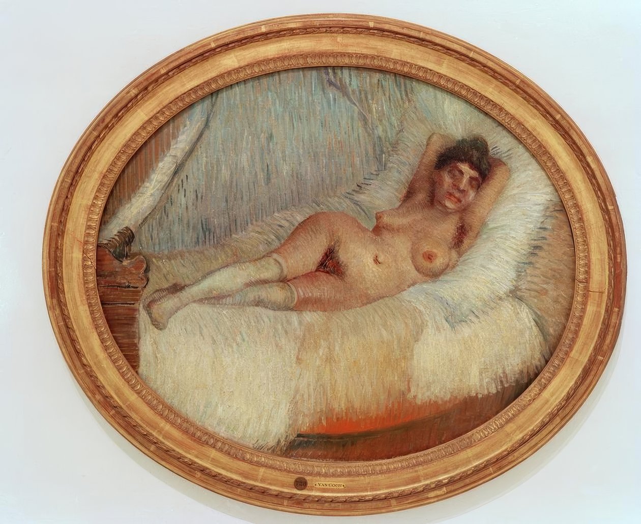 Nudo femminile su un letto da Vincent van Gogh