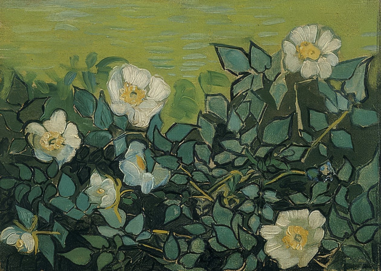 Rose selvatiche da Vincent van Gogh