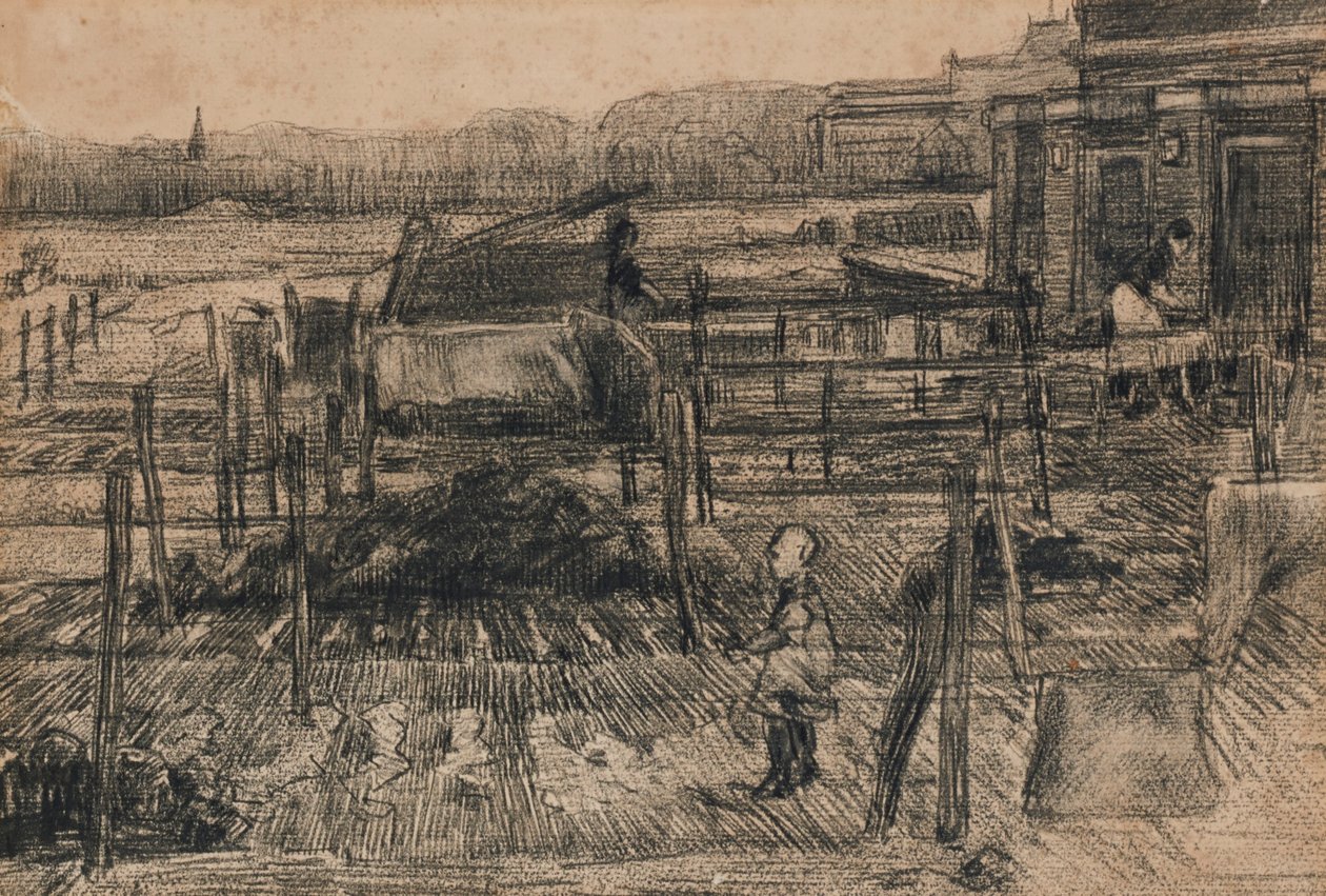Cortili con due figure da Vincent van Gogh