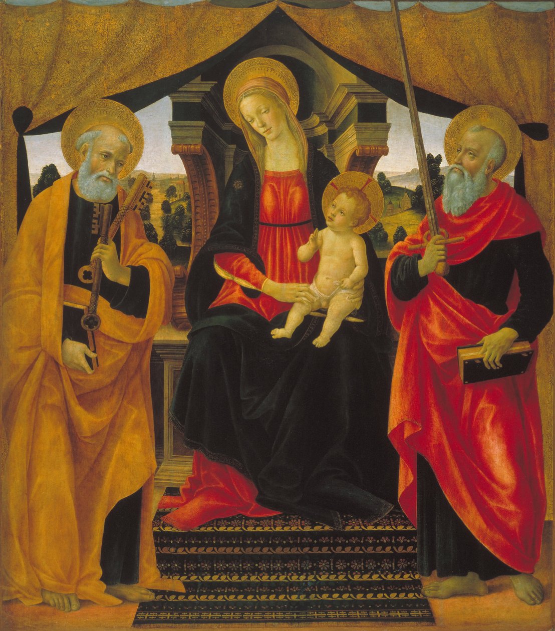 Vergine e Bambino tra San Pietro e San Paolo da Vincenzo Frediani