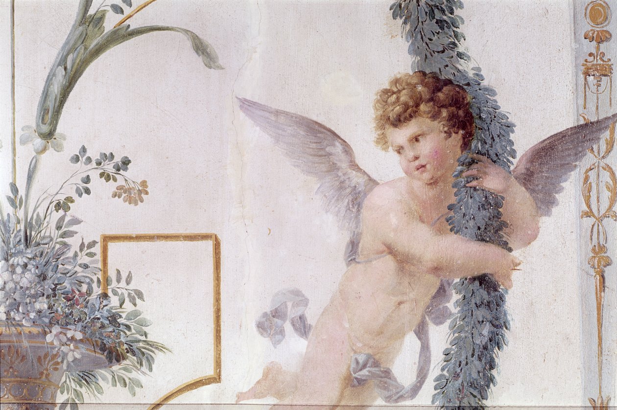 (dettaglio) decorazione della Sala della Musica Pompeiana, 1777-80 da Vincenzo Valdre
