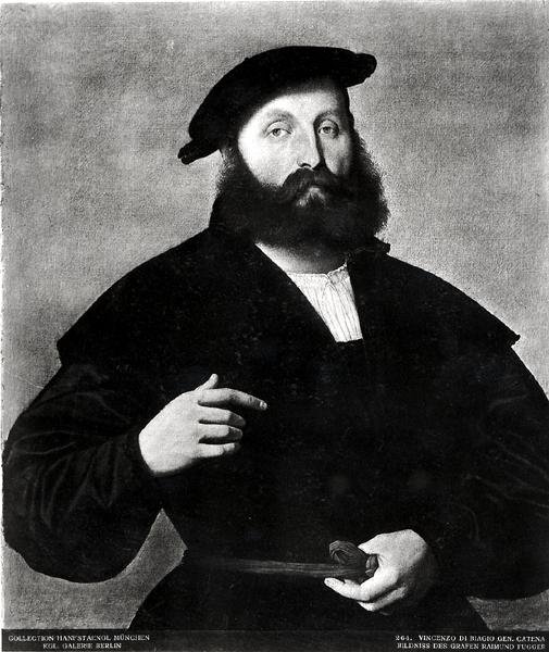 Ritratto del Conte Raimund Fugger da Vincenzo di Biagio Catena