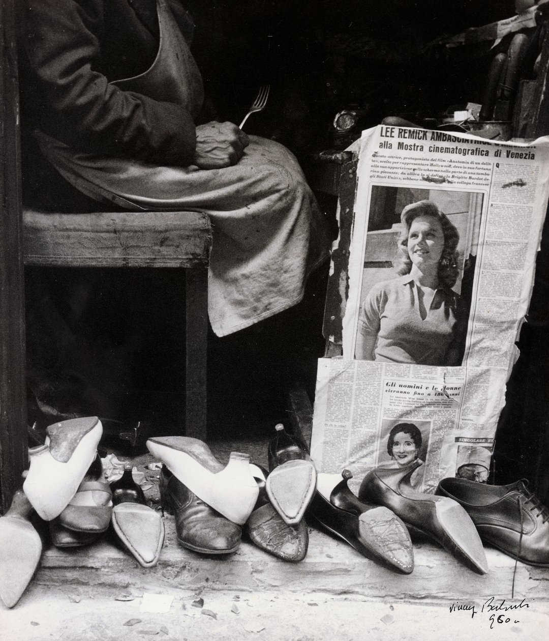 Il ciabattino (foto b/n) da Vincenzo Balocchi