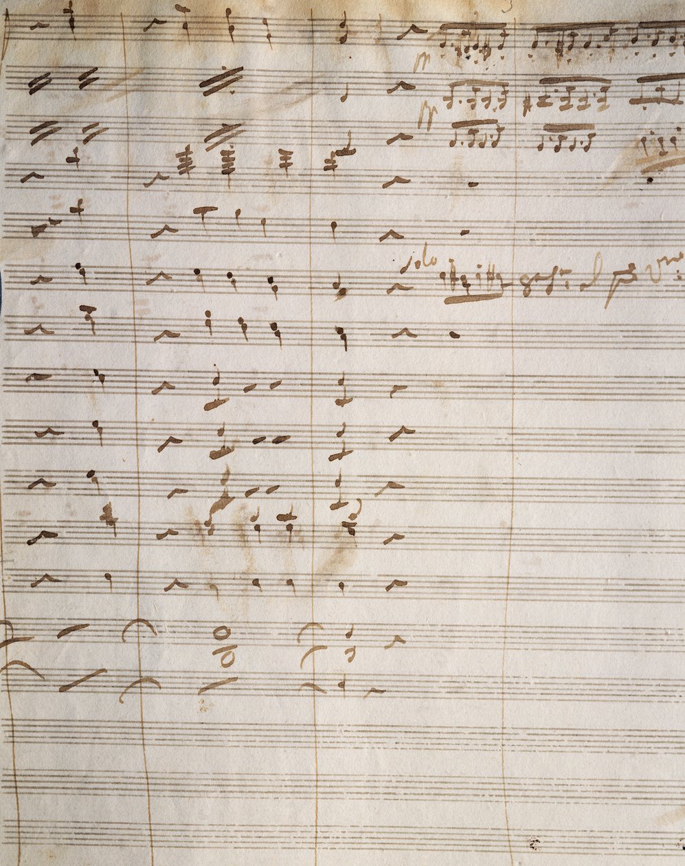 Partitura manoscritta per l