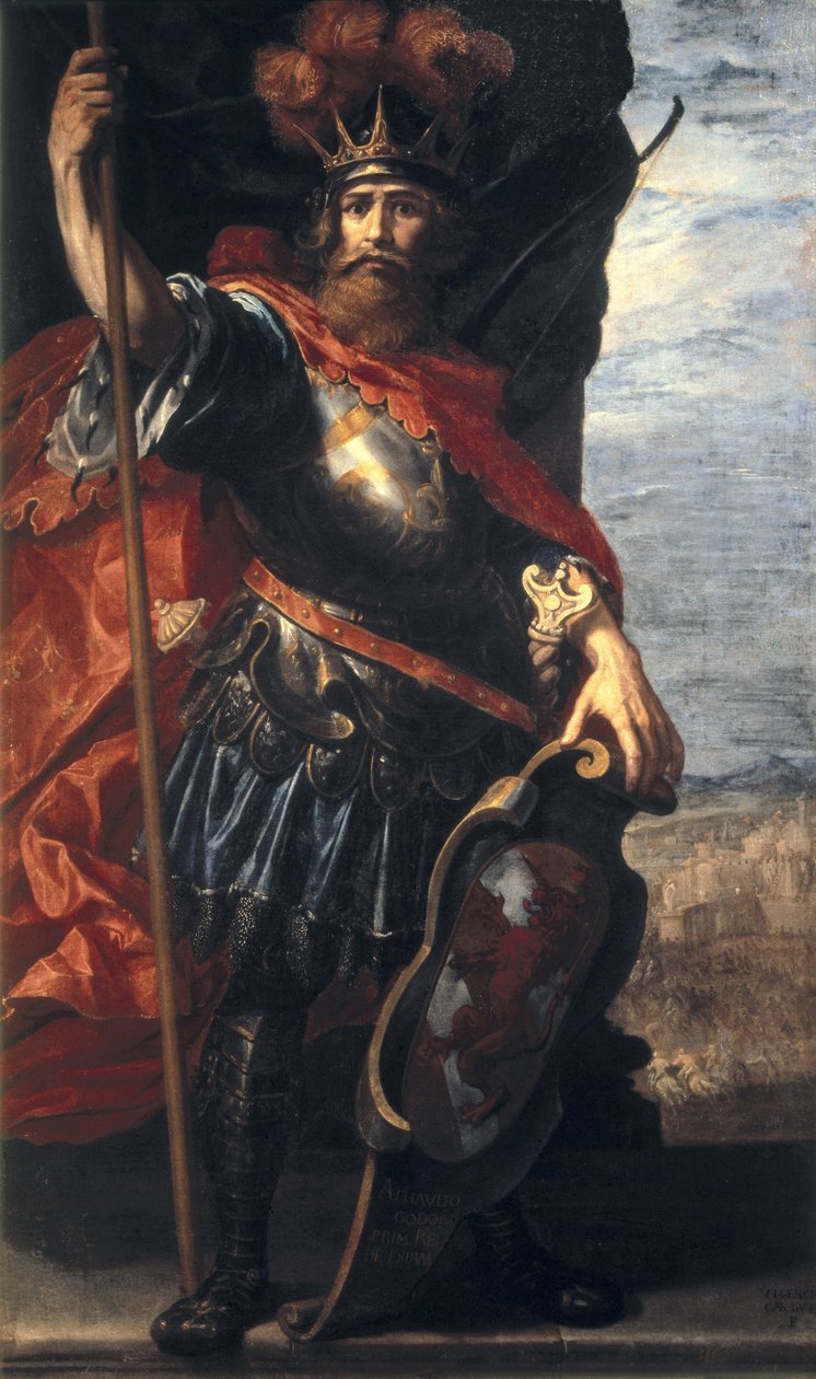 Ritratto di Ataulfo re dei Visigoti da Vincenzo Carducci