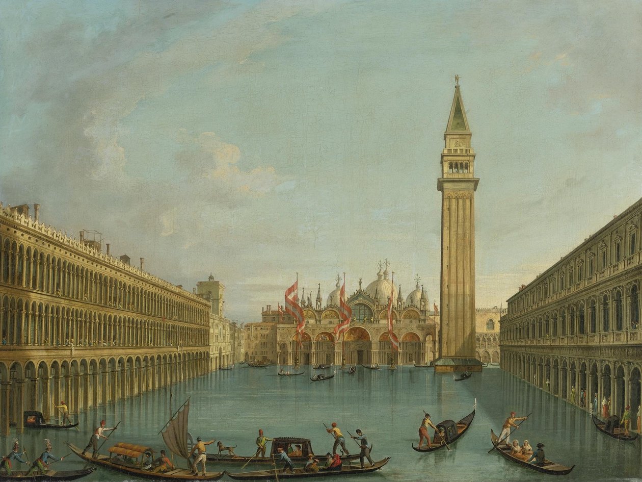 Vista su Piazza San Marco allagata da Vincenzo Chilone